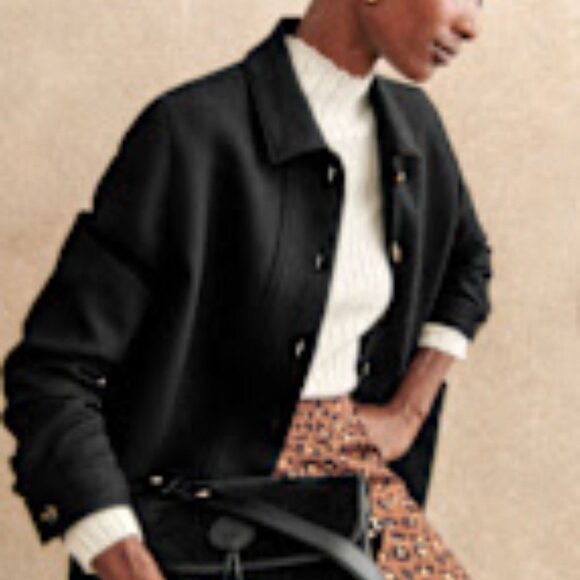 Oversized Black Will Jacket (Sezane) - Picture 2 of 5